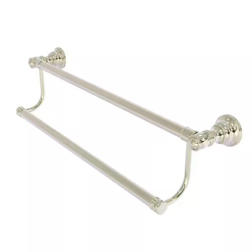 Allied Brass Carolina 30 in Wall Mounted Double Towel Bar Polished Nickel - New